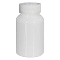 250cc White PET Packer Bottle with 45/400 White Ribbed CRC Cap with F217 Liner