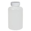 500cc White PET Packer Bottle with 45/400 White Ribbed Cap with F217 Liner