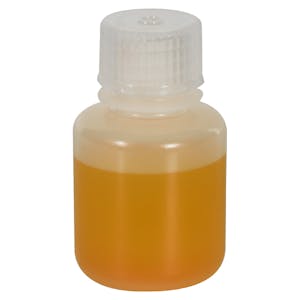 30mL Diamond® RealSeal™ Natural LDPE Round Narrow Mouth Bottle with 20mm Cap