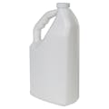 64 oz. White HDPE "No-Glug" Jug with 33/400 White Ribbed Cap with F217 Liner