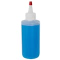 6 oz. Natural HDPE Cylinder Straight Bottom Bottle with 24/410 Natural Yorker Dispensing Cap