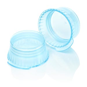 16mm Translucent Blue Snap Cap for 16mm Evacuated Tubes