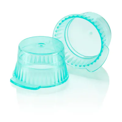13mm Translucent Green Snap Cap for 13mm Glass Culture Tubes