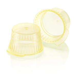 13mm Translucent Yellow Snap Cap for 13mm Glass Culture Tubes