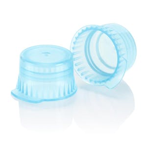 12mm Translucent Blue Snap Cap for 12mm Glass Culture & Plastic Tubes & 13mm Evacuated Tubes