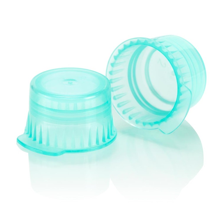 12mm Translucent Green Snap Cap for 12mm Glass Culture & Plastic Tubes & 13mm Evacuated Tubes