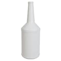 16 oz. White HDPE Additive Round Bottle with 22/400 Neck (Cap Sold Separately)