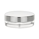 15mL Frosted Clear PETG Round Jar with Silver Cap & Liner
