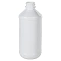 8 oz. Modern Round White PET Bottle with 24/400 Neck (Cap Sold Separately)