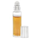 10mL Clear Flint Glass Roller Bottle Assembly with 16mm White Cap