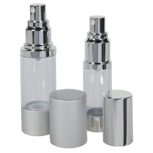 Clear/Aluminum Airless Spray Bottles