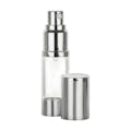 15mL Clear/Shiny Aluminum Airless Spray Bottle