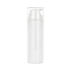 150mL White Airless Dispenser with 45mm Snap-On Cap & Natural Hood