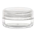 10mL Clear PET Round Jar with Natural Lid