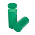 13 Dram/1.63 oz. Transparent Green Philips RX® Pop-Top Vial with Hinged Lid