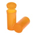 13 Dram/1.63 oz. Transparent Amber Philips RX® Pop-Top Vial with Hinged Lid