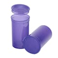 19 Dram/2.38 oz. Transparent Violet Philips RX® Pop-Top Vial with Hinged Lid
