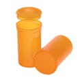 19 Dram/2.38 oz. Transparent Amber Philips RX® Pop-Top Vial with Hinged Lid