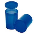 30 Dram/3.75 oz. Transparent Blue Philips RX® Pop-Top Vial with Hinged Lid