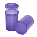 30 Dram/3.75 oz. Transparent Violet Philips RX® Pop-Top Vial with Hinged Lid