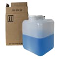 5 Gallon Natural HDPE Dense Pak with 70mm Cap with 3/4" NPT Knockout & Cardboard Overpack