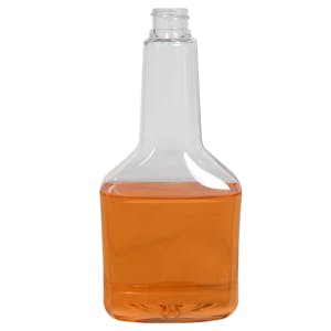8 oz. Long Neck Clear PET Cone Top Bottle with 22/400 Neck (Cap Sold Separately)