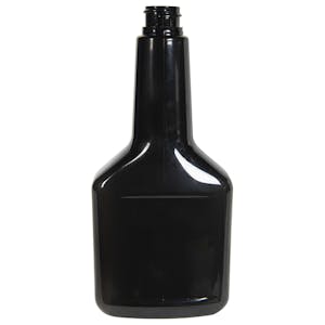 8 oz. Long Neck Black PET Cone Top Bottle with 22/400 Neck (Cap Sold Separately)