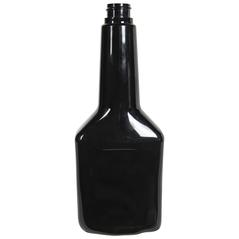 12 oz. Long Neck Black PET Cone Top Bottle with 22/400 Neck (Cap Sold Separately)