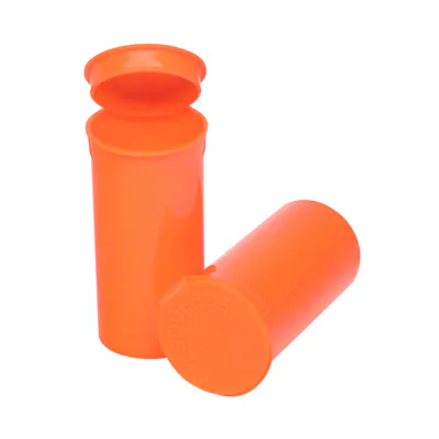 13 Dram/1.63 oz. Opaque Mango Philips RX® Pop-Top Vial with Hinged Lid