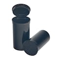 19 Dram/2.38 oz. Opaque Black Philips RX® Pop-Top Vial with Hinged Lid