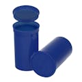 19 Dram/2.38 oz. Opaque Blueberry Philips RX® Pop-Top Vial with Hinged Lid