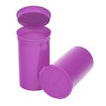 19 Dram/2.38 oz. Opaque Grape Philips RX® Pop-Top Vial with Hinged Lid