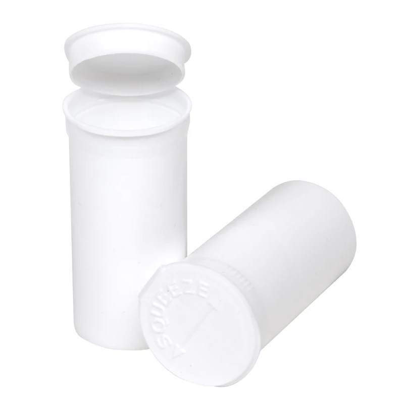 19 Dram/2.38 oz. Opaque White Philips RX® Pop-Top Vial with Child-Resistant (CRC) Hinged Lid
