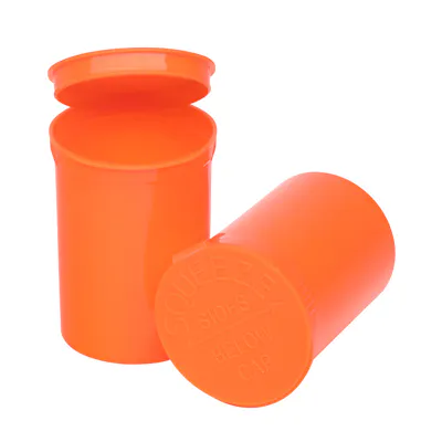 30 Dram/3.75 oz. Opaque Mango Philips RX® Pop-Top Vial with Hinged Lid