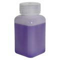 175mL Diamond® RealSeal™ Natural HDPE Square Wide Mouth Bottle with 38mm Cap