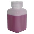 250mL Diamond® RealSeal™ Natural HDPE Square Wide Mouth Bottle with 43mm Cap