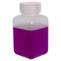 250mL Diamond® RealSeal™ Natural Polypropylene Square Wide Mouth Bottle with 43mm Cap