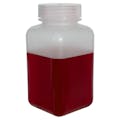 500mL Diamond® RealSeal™ Natural Polypropylene Square Wide Mouth Bottle with 53mm Cap