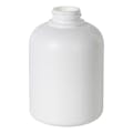8 oz. White HDPE Celebrity Round Bottle with 28/400 Neck (Cap Sold Separately)