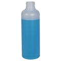 6 oz. HDPE Natural Philly Round Bottle with 24/410 Neck (Cap Sold Separately)