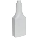 6 oz. Long Neck White HDPE Tall Liberty Oblong Cone Top Bottle with 22/400 Neck (Cap Sold Separately)