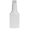 6 oz. Long Neck White HDPE Tall Liberty Oblong Cone Top Bottle with 22/400 White Ribbed CRC Cap with F217 Liner