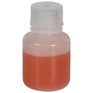 30mL Diamond® RealSeal™ Natural HDPE Round Narrow Mouth Bottle with 20mm Cap