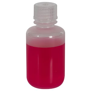 60mL Diamond® RealSeal™ Natural Polypropylene Round Narrow Mouth Bottle with 20mm Cap