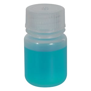 30mL Diamond® RealSeal™ Natural Polypropylene Round Wide Mouth Bottle with 28mm Cap