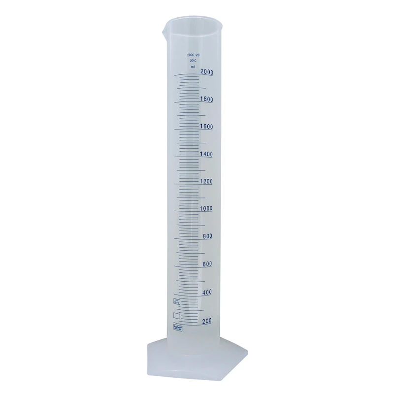 2000mL Kartell® Polypropylene Printed Graduations Cylinder