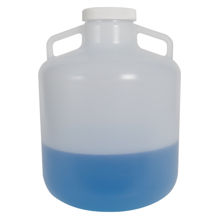 15 Liter Diamond® RealSeal™ Round Wide Mouth LDPE Carboy