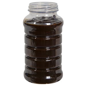 PET Hot-Fill Ribbed Sauce Jars