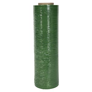 80 Gauge 18" x 1500' Green Stretch Wrap (Dispenser Sold Separately)