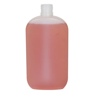 8 oz. Natural HDPE Elite Oblong Bottle with 24/410 Neck (Cap Sold Separately)